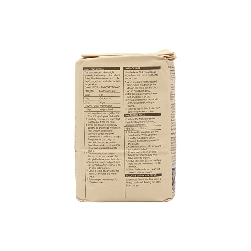 Doves Farm | Malthouse Bread Flour | 2 x 1kg