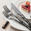 Culterman Modern Silverware Set, Stainless Steel Flatware, Twisted Handle Design,