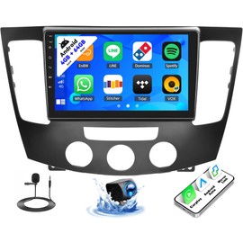 SIXTOP [4+64G] Android Car Stereo for Hyundai Sonata NF 2009 2010 with Carplay Android Auto Mirror Link 9 inch TouchScreen 1280*720 Bluetooth 5.0 FM/RDS DSP 32EQ WiFi GPS Change Desktop Theme AI Voice