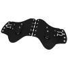 HCMOTORKU PU Leather Heat Saddle Shield Black Deflector Fits For