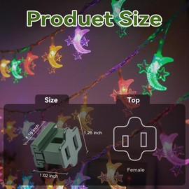 SPT-1 Female Vampire Plug 25Pcs, Gilbert Plug Green, Fits SPT-1 Specification Cable Christmas Light String Ends Replacement Zipper Plugs