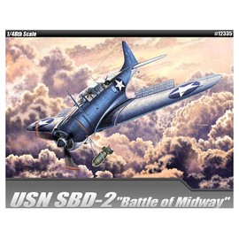 Academy 12335 1/48 US Navy SBD-2 Dauntless Battle of Midway Plastic Model