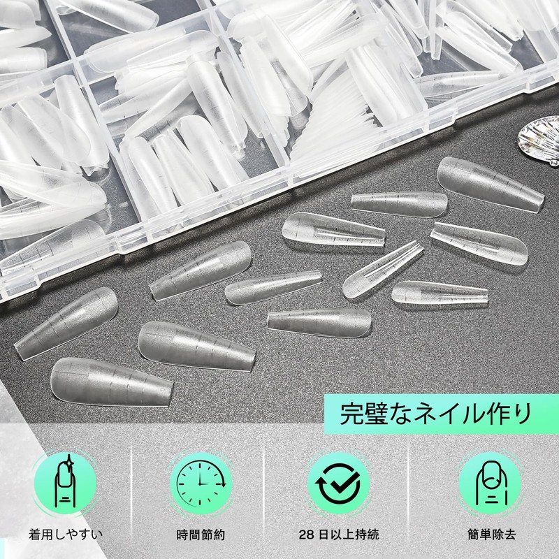 JODSONE Medium Long Square Press-On Nails Pre Shape Square Gel
