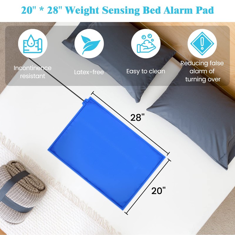 briidea Bed Alarms and Fall Prevention for Elderly with 20''