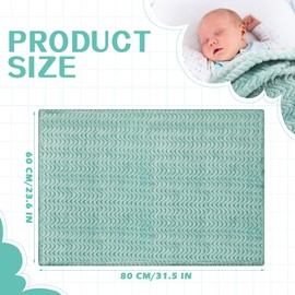 Frienda Frienda 4 Pcs Baby Fuzzy Blanket Fluffy Baby Blanket for Boys Girls Soft Warm Infant Newborn Toddler Receiving Nursery Bed Supplies, 32 x 24 Inch(Classic Color)