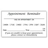 Appointment Reminder Business Cards (3.5x2) - Pack of 100