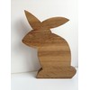 Schreinerei Hartmann Decorative Wooden Easter Bunny in Solid Oak Standing