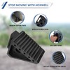 HOXWELL Solid Heavy Duty Rubber Wheel Chocks 4 Packs, Premium