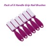 SQULIGT 6Pcs Nail Brush for Cleaning Fingernails, Handle Grip Cleaning