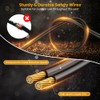 100FT Solar String Lights Outdoor Waterproof IP65 with USB-Charging ,
