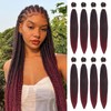 Yebo 26Inch Pre Stretched Braiding Hair 8Packs Easy Braiding Hair