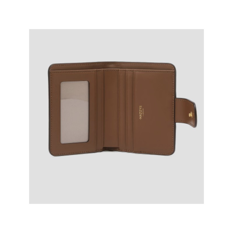 Hazzys (대구신세계)25SS브라운 이니셜패턴 가죽 반지갑 HIWA5E842W1 (Daegu Shinsegae) 25SS Brown