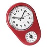 KIMISS Kitchen Wall Clock with Timer Red Kitchen Wall Clock