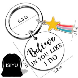 Gifts for Daughters Adult Sweet 16-18 Teenage Girls Boys Kids Women Her Trendy Stuff Inspirational Keychain for Teen Daughter Son Meaningful Weekend Gift for Best Friend Graduation Back to School Gift