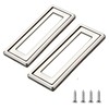 Desuibao 2 Pack Sliding Barn Door Handle, Zinc Alloy Recessed