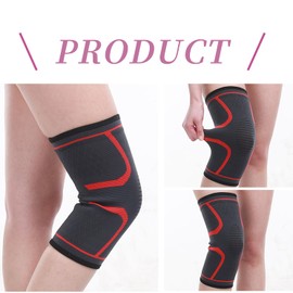Knee Supporter, For Summer, Thin, Knee Joints, Ligaments, Knee Support, For Standing, Work, Sports, Elderly, Breathable, Non-Slip, Washable, For Both Left and Right Use, Unisex, Set of 2, Blackset M