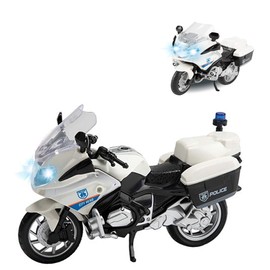 UMKYTOYS Toy Police Motorbike Friction Figure For Kids Boys Toy Police Motorcycle Age 3 4 5 6