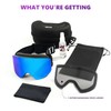 Actics Falcon 1 Black Ski Goggles with NASA-Engineered Revo Interchangeable
