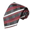 KissTies Mens Tie Set Grid Ties Red Black Plaid Necktie