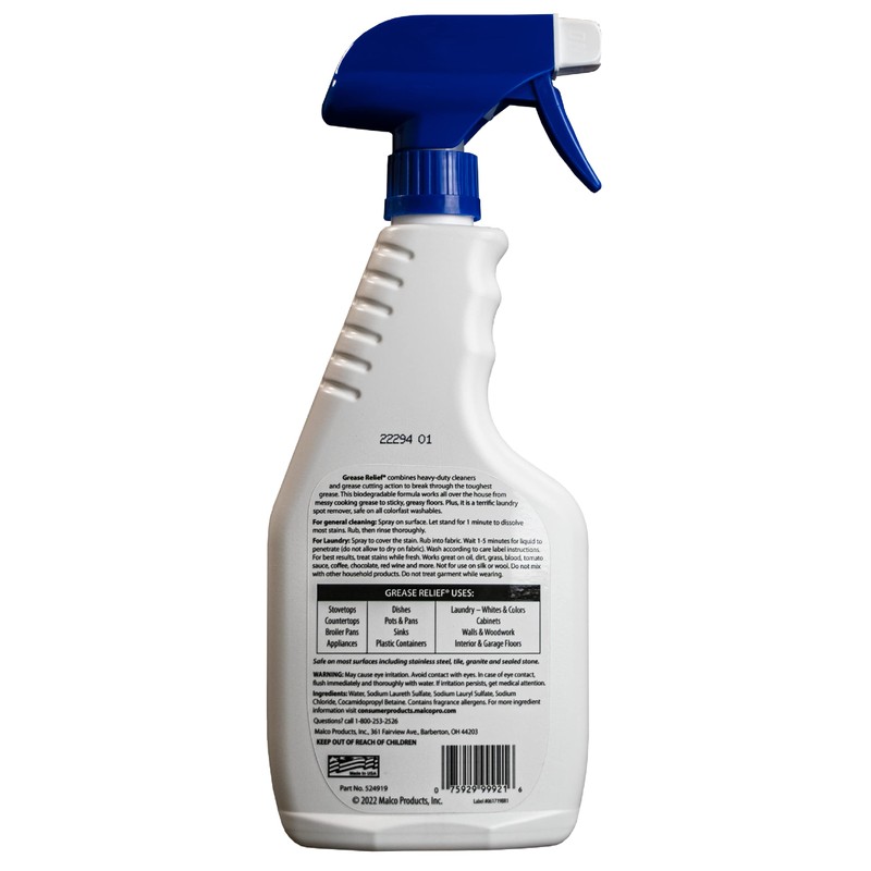 Grease relief Degreaser and Laundry Stain Remover - Heavy Duty