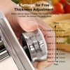 Enfmay Home Manual Dough Presser, Stainless Steel Noodle Maker Machine,
