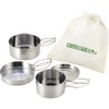Kakusee Camel Will Camping Pot Set, Storage Bag Included