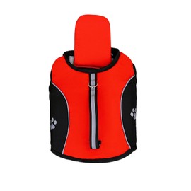 Dog Life Jacket for Swimming and Boating, High Flotation Safety Vest with Rescue Handle, Adjustable Reflective Lightweight Pet Life Preserver for Small and Medium Dogs (Red, Medium)