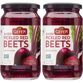 Gefen Sliced Pickled Beets, 16oz (2 Pack) | Sweet & Tangy, Great Salad Topper, Non GMO, Certified Kosher (Including Passover)