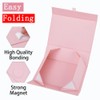 PLINJOY Pink Gift Box for Presents 10.8x7.5x3.5 Inches Magnetic Gift