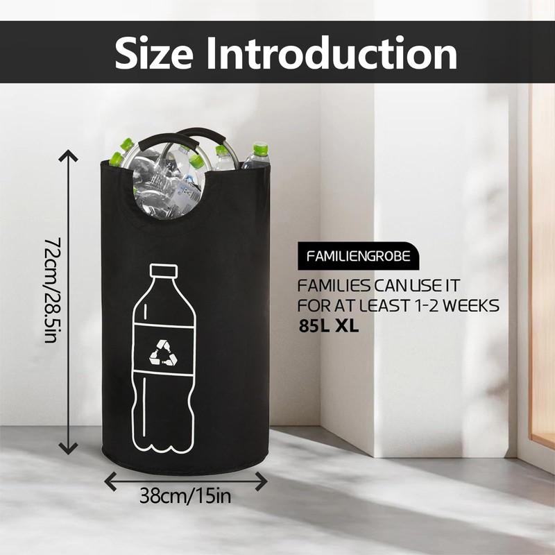 QYRDBGY Deposit Bottles Collection Container, Large Empty Collection Container, Foldable