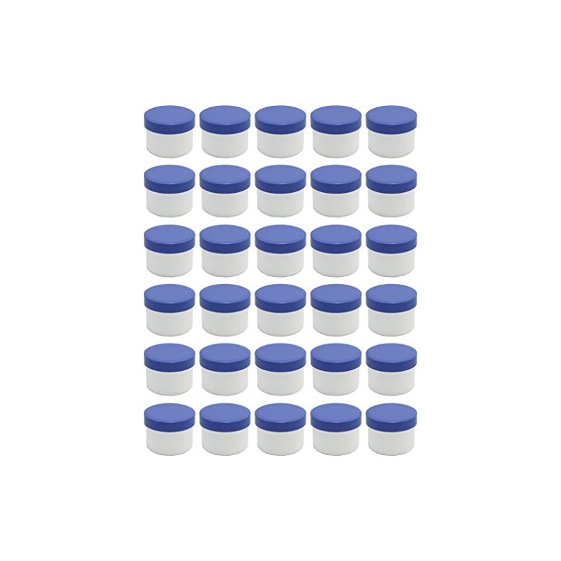 30 ointment containers, cream containers, flat ointment jar, 35 ml