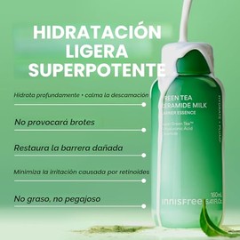 innisfree Green Tea Ceramide Milk | Hydrating & Lightweight Korean Milky Toner for Barrier Repair | Suitable for All Skin Types including Acne-Prone & Sensitive Skin | Available in Refill & Gift Sets