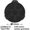SPARES2GO Carbon Charcoal Vent Filter for B&Q CATA Extractor Cooker