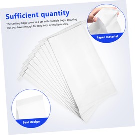 TEHAUX 50 Pcs Sanitary Puke Bags Disposable Vomit Bags for Travel Car Airplane