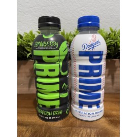 prime RARE Prime Hydration Drink Limited Edition LA DODGERS X KSI Glowberry