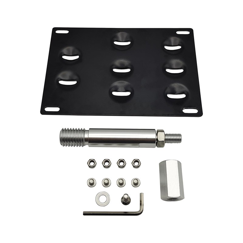 SLWACLL No Drill License Plate Holder Front Bumper Compatible with