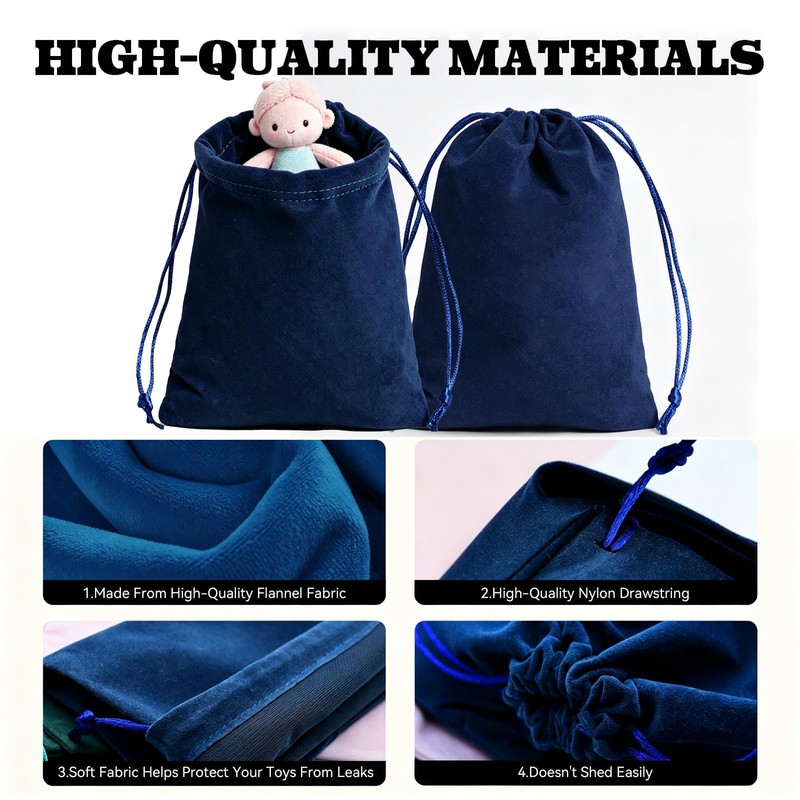 Lockable Adult Toy Storage Organizer, 12 Multiple Drawstring adult toy