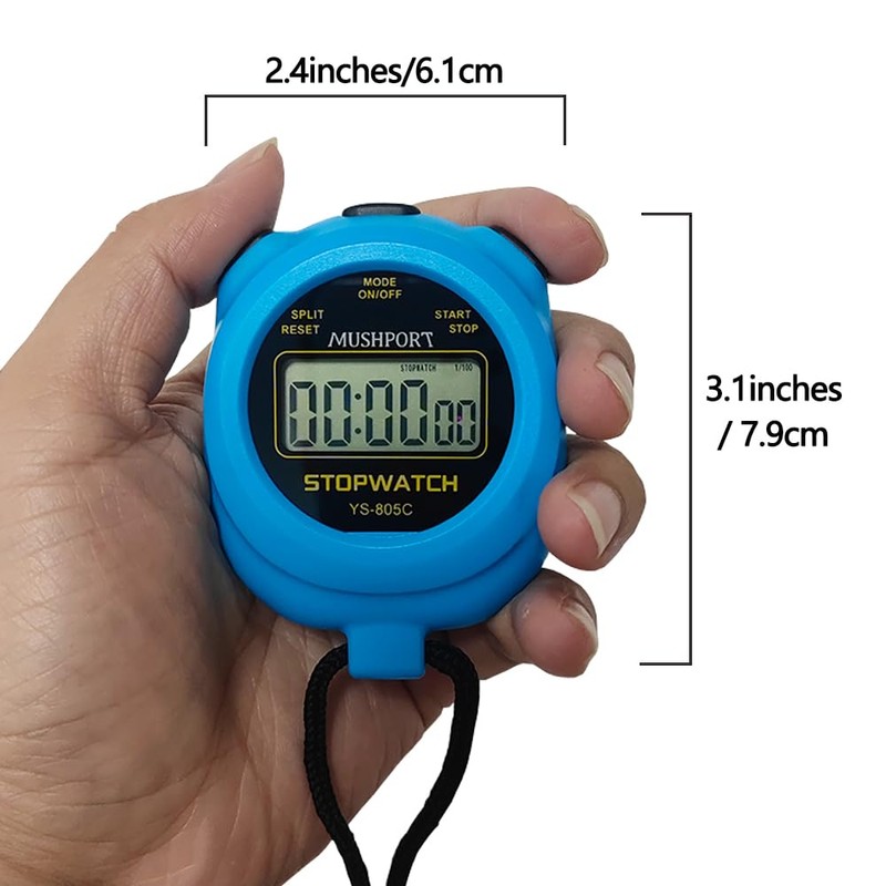 2 Pack Digital Sport Stopwatch Timer for Coaches, ON/Off Countdown
