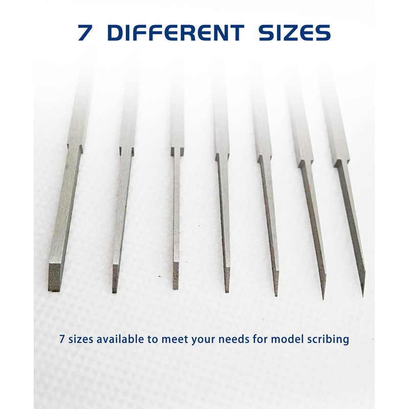 HOPLEX Panel Line Scriber Model Chisel with 0.1/0.2/0.4/0.6/0.8/1.0/2.0mm Blade Resin