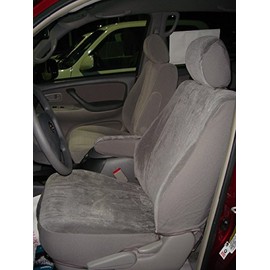 Durafit Seat Covers, Gray Twill Compatible with 2003-2009 Toyota 4Runner Exact Seat Covers for Front Buckets Clearance Pricing
