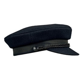 Balke Men's Elbsegler Captain's Hat with Cord - Black, grey, 62