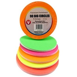 Fluorescent Posterboard Circles