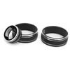 3pcs Car Air Conditioning Interior Climate Controller Knob Cover Black
