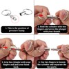 Aeaocvo 10 PCS Detachable Key Ring Quick Release Keychain, Heavy