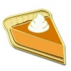 PinMart's Pumpkin Pie Slice Autumn Dessert Food Enamel Lapel Pin