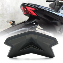 KOPPANG Tail Light LED Turn Signal Blinker Integrated Smoke Compatible with ZX6R 2013-2016 | Z125 Pro 2017-2023 | Z800 2013-2017 (Deep Smoke)