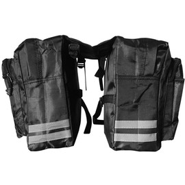 Dilireba Bicycle Pannier Rack, Pannier Rack Bag, Bicycle Bag Double Bag Pannier Rack Bag, Rear Bicycle Bag, Double Bag, Waterproof, for Commuter Pannier Rack with Rain Cover, Black