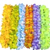100PCS Soft Necklaces Hawaiian Leis Luau Partyecorations Tropical Party Favors