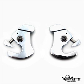 SMT- Detachable Sissy Bar Luggage Rack Latch Clip Kit Mount For Harley Touring Chrome