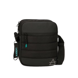 Adept Dmas Shoulder Backpack Double Shoulder Strap Polyester Adjustable Shoulder Strap for Comfort, black, tablet shoulder bag